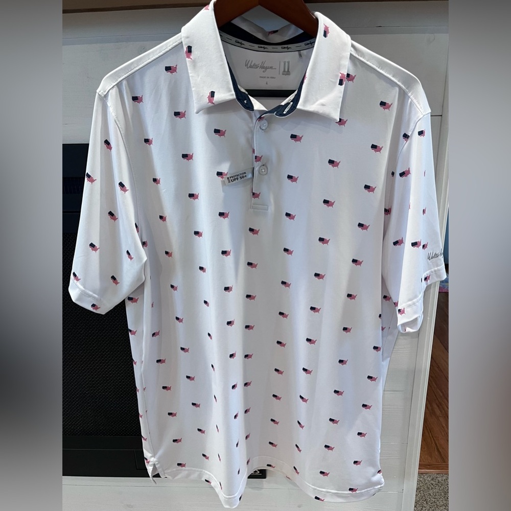 Walter Hagan Golf Polo America United States Patriotic New Size Large 1154